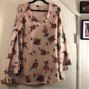 A line Floral tunic